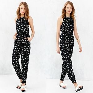 MinkPink black tiger jumpsuit